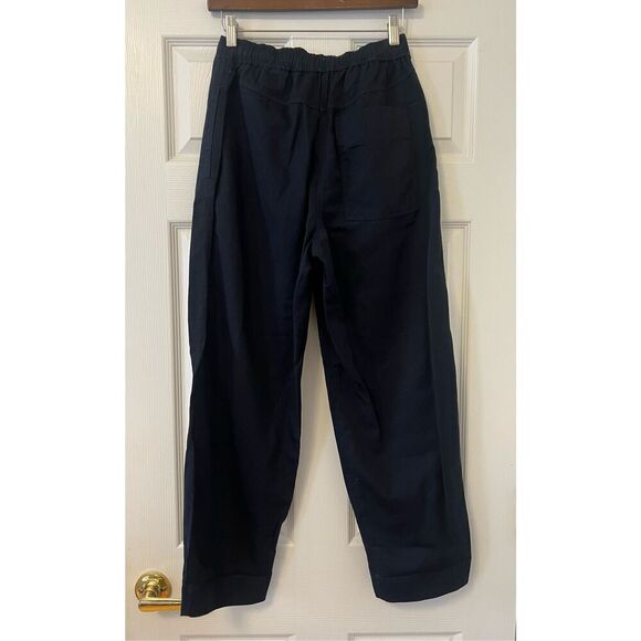 COS Navy Tapered Drawstring Pants – Adjustable Crop Style - Picture 6 of 12